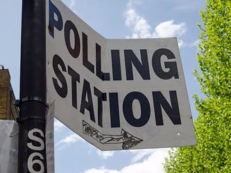 polling station sign